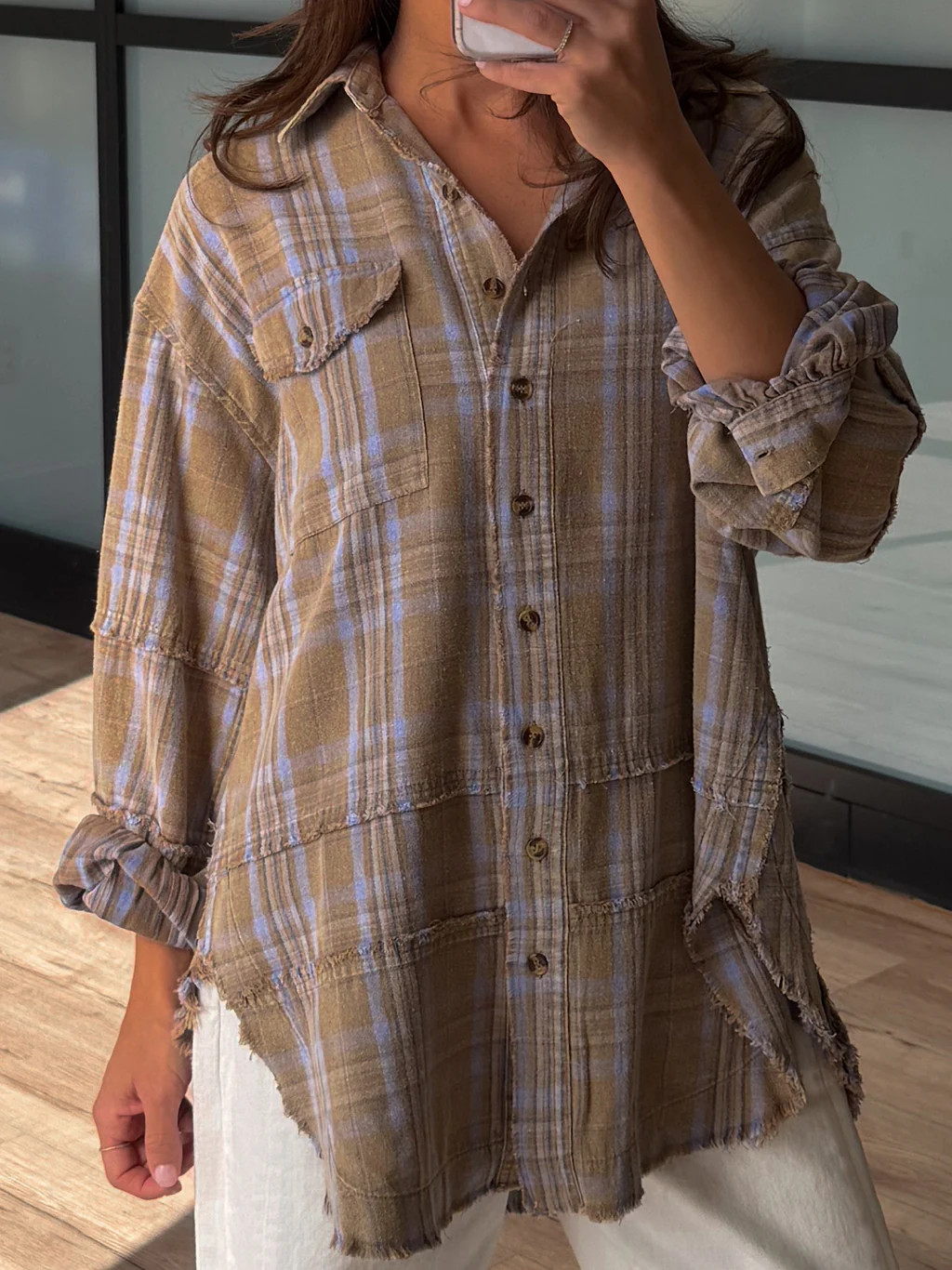 Vintage Flannel Button-Down | Sage | +Plus Available | RESTOCK | Shop Talulah