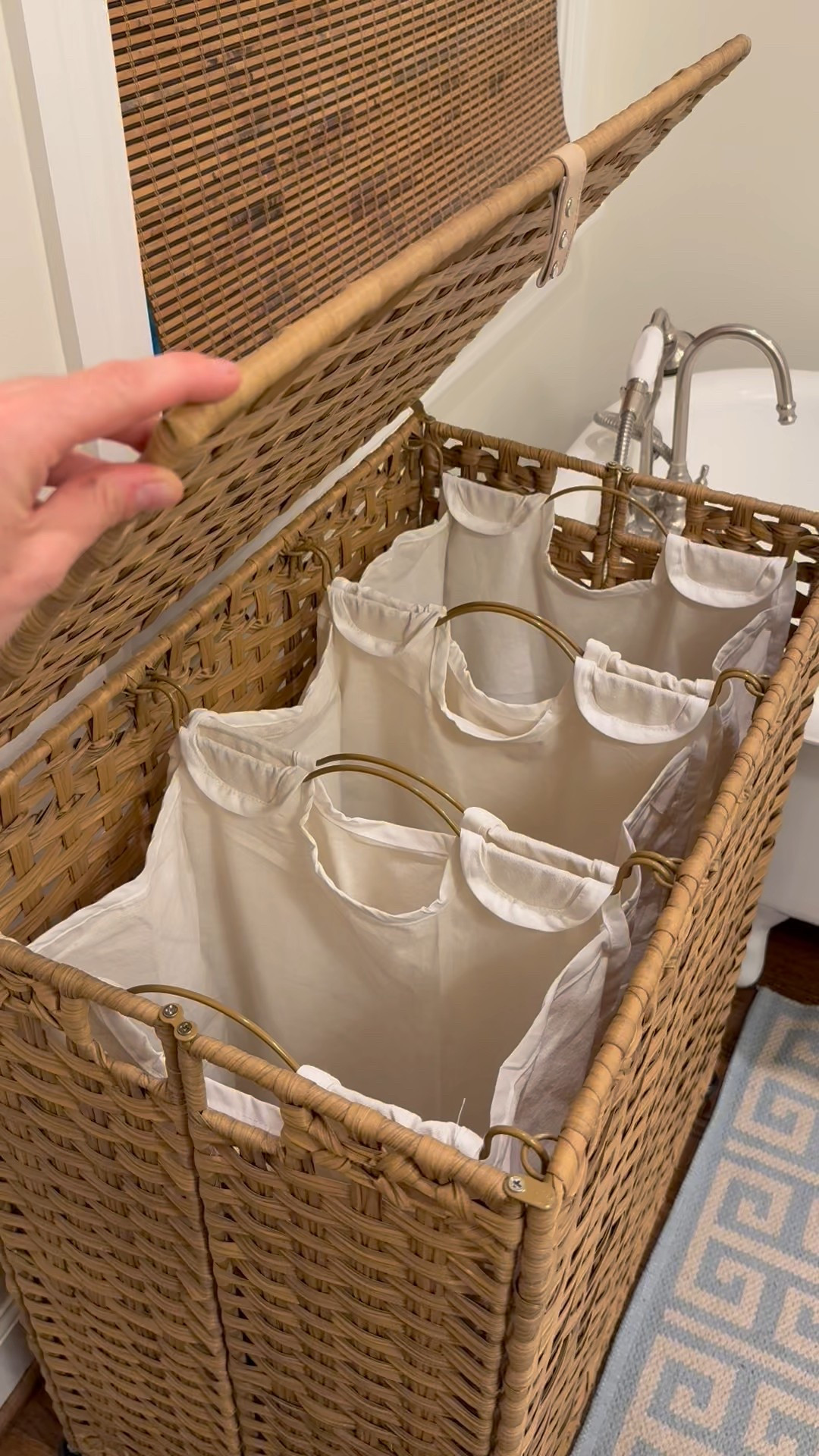 Bathroom items that i LOVE!!! Hamper | clothes hamper | rug | shelf

#LTKFamily #LTKHome