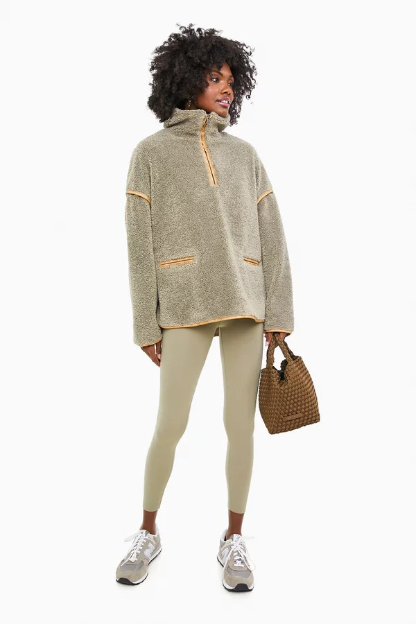 Olive Rhodes Shearling Quarter Zip | Tuckernuck (US)