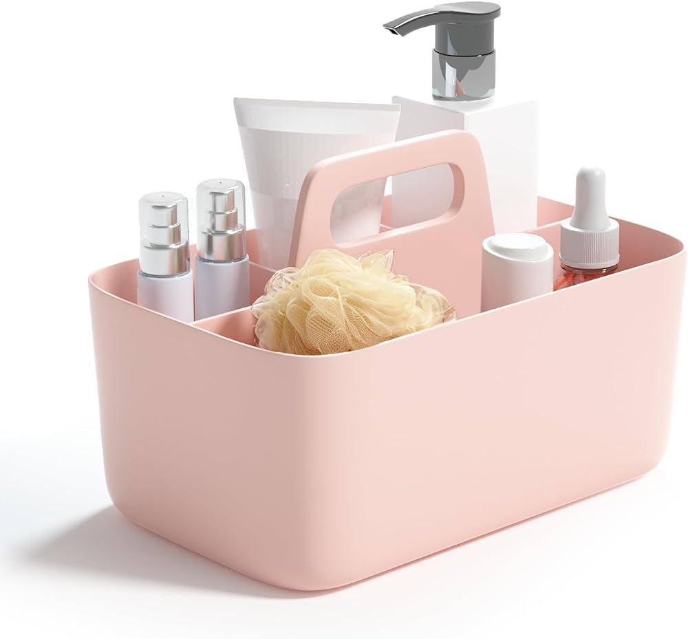 DAYHOPE Plastic Shower Caddy Organizer, Bathroom Caddy Basket with Handle, Portable Small Shower ... | Amazon (US)