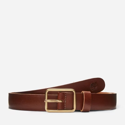 Timberland Women's 25mm Classic Leather Belt, Tan, Small | Target