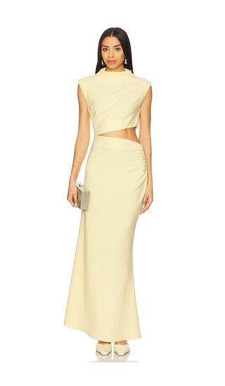 ELLIATT Nola Gown in Lemon. - size L | Revolve Clothing (Global)