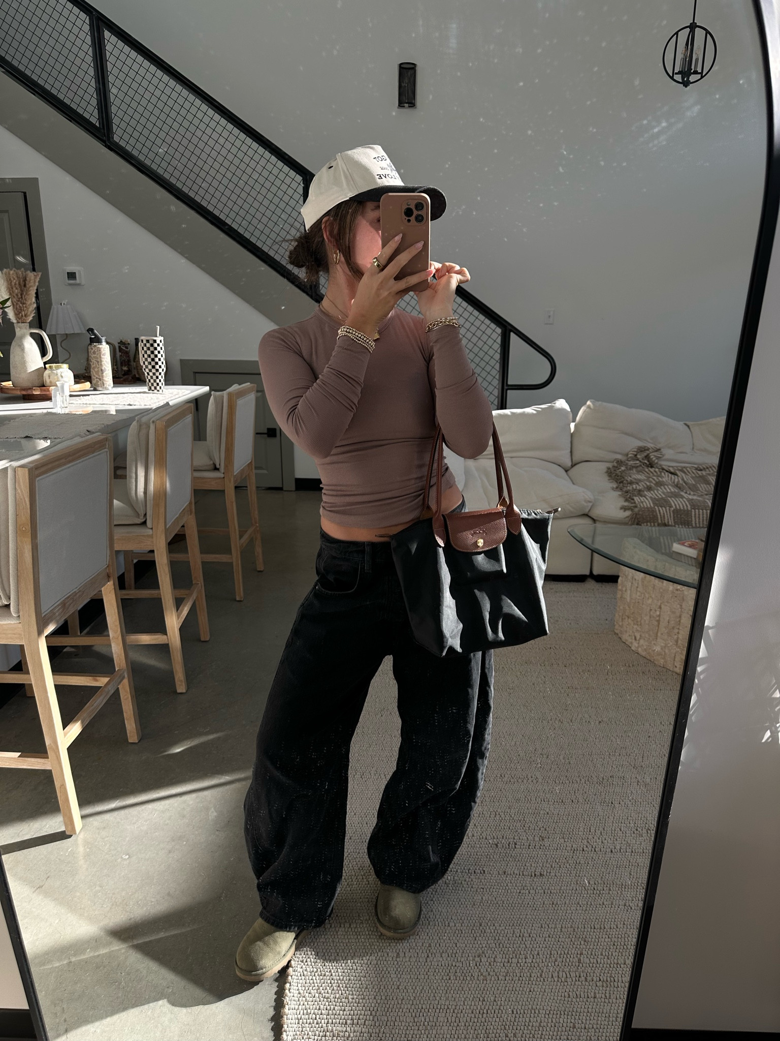 basics foreverrrrr🧸 wearing size 2 in top, size 26 in pants! 

#LTKSeasonal #LTKStyleTip #LTKItBag