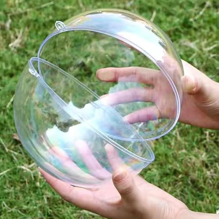 Extra Large Clear Ball Ornaments, Big Fillable Christmas Balls Shatterproof Ornament Baubles for ... | Amazon (US)