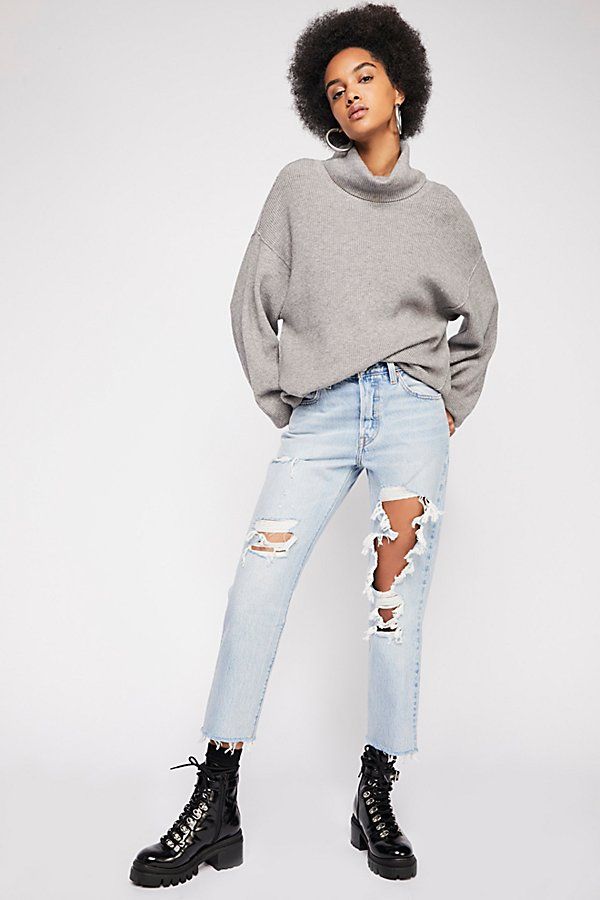 Levi's 501 Crop Jeans at Free People | Free People (Global - UK&FR Excluded)