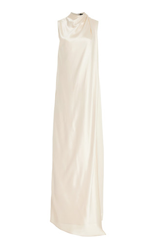 Draped Satin Maxi Dress | Moda Operandi (Global)