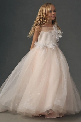 Princess Daliana 3D Floral Flower Girl Dress | Anthropologie (US)