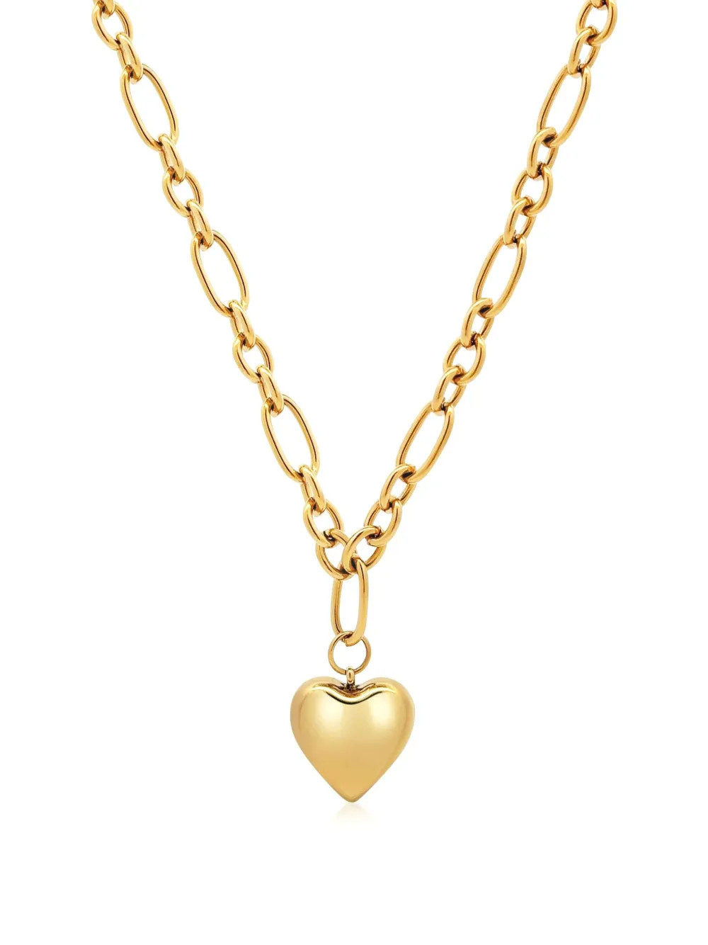 Nialaya Jewelry heart-pendant chain necklace - Gold | Farfetch Global