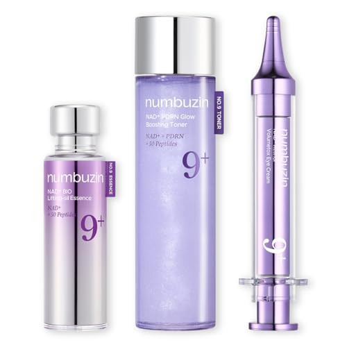 numbuzin No.9 NAD+ Bio-Lifting Trio | Complete Firming & Wrinkle Care Set with Toner, Essence & Eye Cream | Amazon (US)