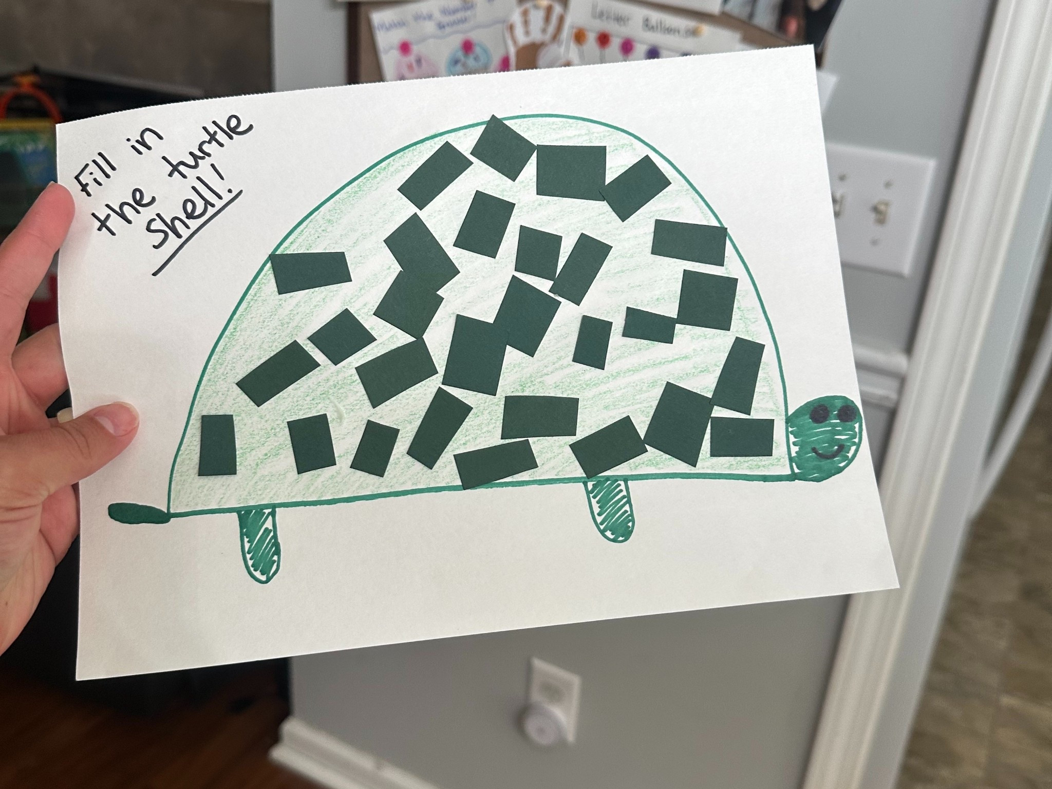 animal week for toddler learning! We filled in the turtle’s shell! 

Toddler learning // learning journal