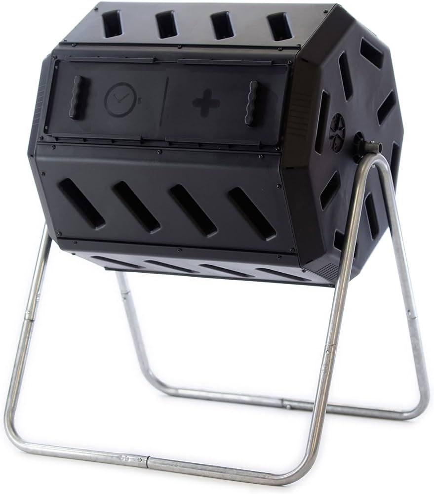 FCMP Outdoor IM4000 Dual Chamber Tumbling Composter (Black) Canadian-Made, 100% Recycled Resin - ... | Amazon (US)