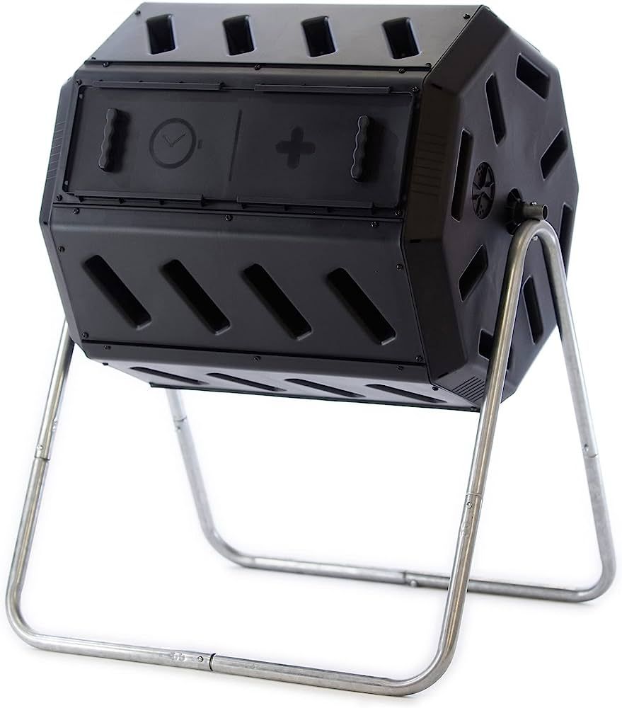 FCMP Outdoor IM4000 Dual Chamber Tumbling Composter (Black) Canadian-Made, 100% Recycled Resin - ... | Amazon (US)