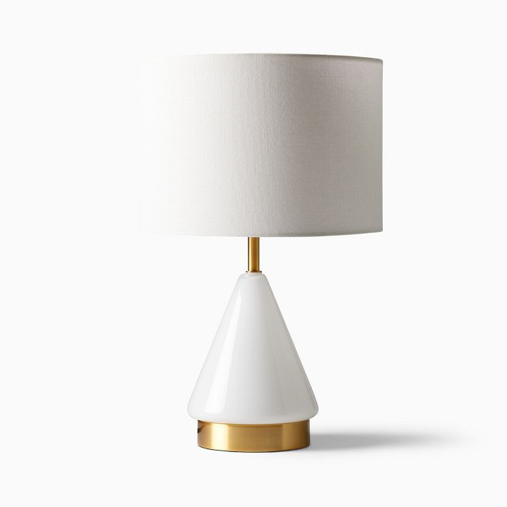 Metalized Glass USB Table Lamp (20") | West Elm (US)