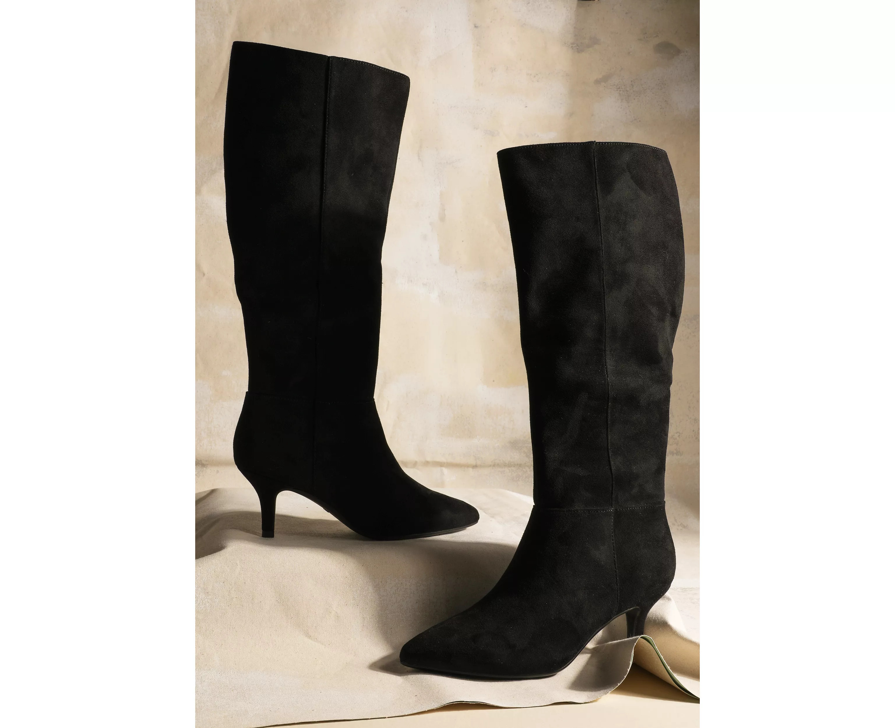 SuperCush Faux Suede Kitten Heel Tall Boots | maurices | Maurices