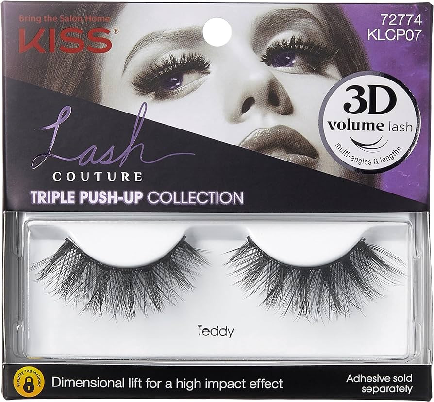 KISS Lash Couture Triple Push Up Collection, 3D Volume False Eyelashes with Triple Design Technol... | Amazon (US)