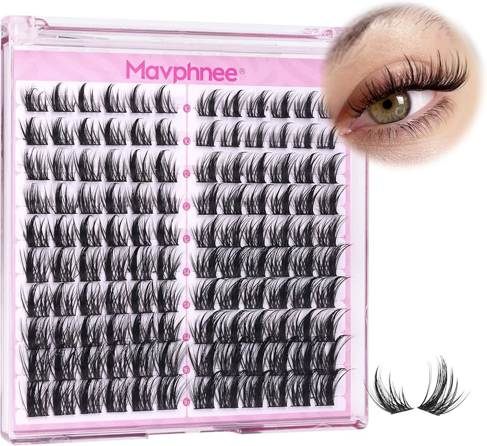 Natural Lash Clusters Spiky Eyelash Extensions Wispy Individual Lashes Manga Eyelash Individuals ... | Amazon (US)