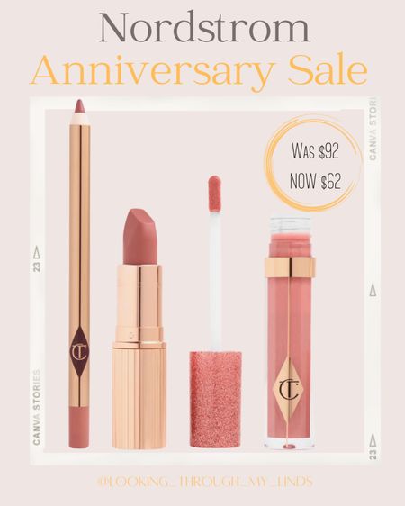 Charlotte Tilbury pillow talk lip trio on sale for the Nordstrom Anniversary Sale. This is the best pinky nude lip for all skin tones.



#LTKunder100 #LTKxNSale #LTKbeauty
