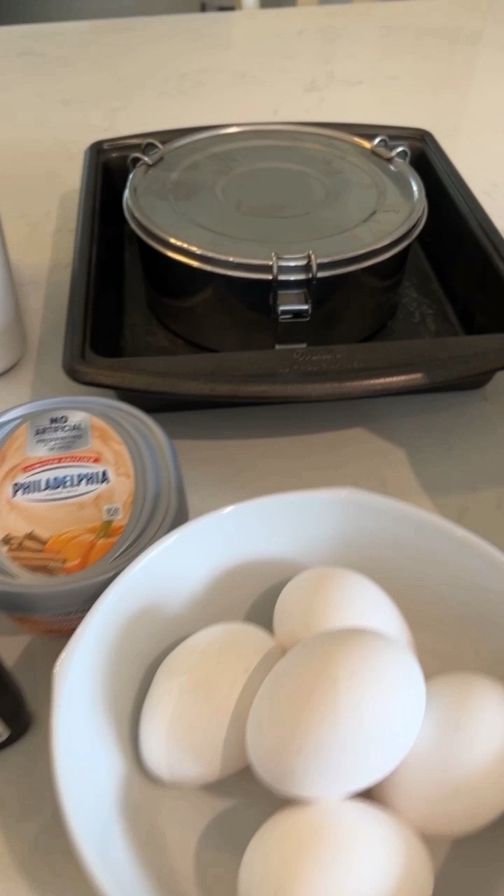 Cheese Flan (pumpkin flavor) 
My Cheese flan recipe:
5 eggs, 1 can of  condensed milk, 1 can of  evaporated milk, 1/2 teaspoon of cinnamon, 1 teaspoon of vanilla (Mexican vanilla is better but if not it’s ok)
1 package of 1/3 reduced fat or regular Philadelphia cream cheese. (I used pumpkin flavor)
1 cup of white sugar. 
Instructions:
1- In a small saucepan heat white sugar until it melts and gets a caramel color, aprox. 7 min. Set aside 
2- Pour caramelized sugar in the flan pan.
3- Place all other ingredients in blender and blend until smooth
4- Pour the mixture on top of the caramelized sugar and cover. 
5- Place flan pan in the oven in a water bath (inside a deep baking tray 1/2 full of water). Make sure water does not get into the flan. 
5- Bake at 350 degrees for 1 hour and 20 min. When is done turn off the oven and 
Let it cool down inside the oven for about 30 min then 
Remove from the oven and let cool for one hour and then refrigerate for at least 3 hours and then unmold.
It’s better if you refrigerate the whole night. Best to make it a day in advance. It’s really good 😊😁🥰🍮

#LTKHoliday #LTKhome #LTKunder50