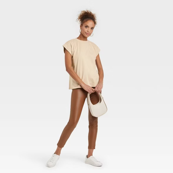 Women's Short Sleeve T-Shirt - A New Day™ Light Green M | Target