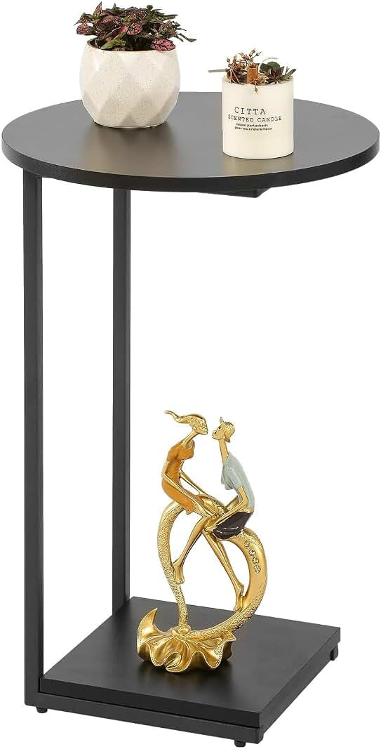 DCLRN Small End Table,c Table End Table for Sofa,Round Coffee Table is Suitable for Living Room and  | Amazon (US)