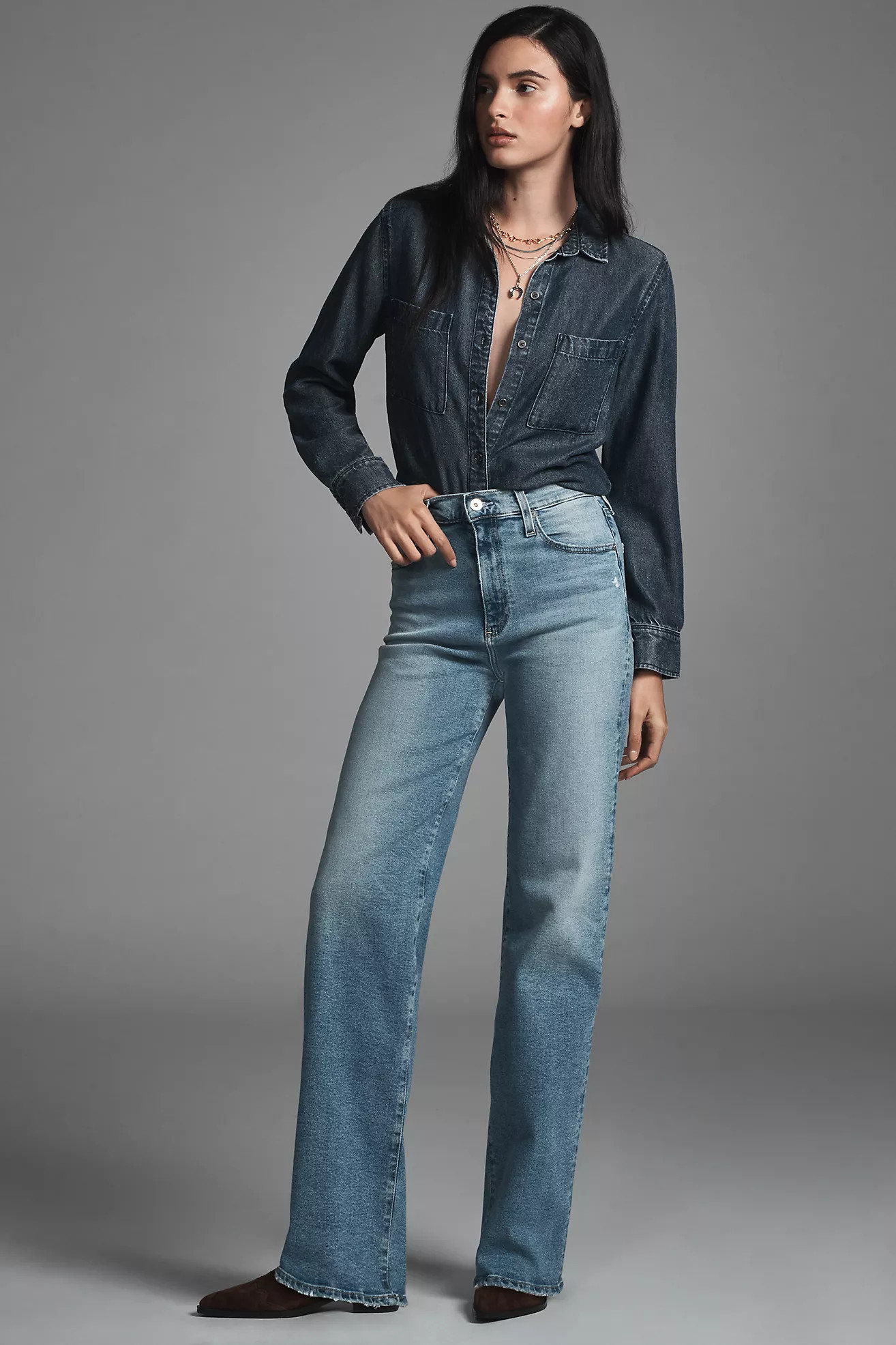 AG Kora High-Rise Wide-Leg Jeans | Anthropologie (US)