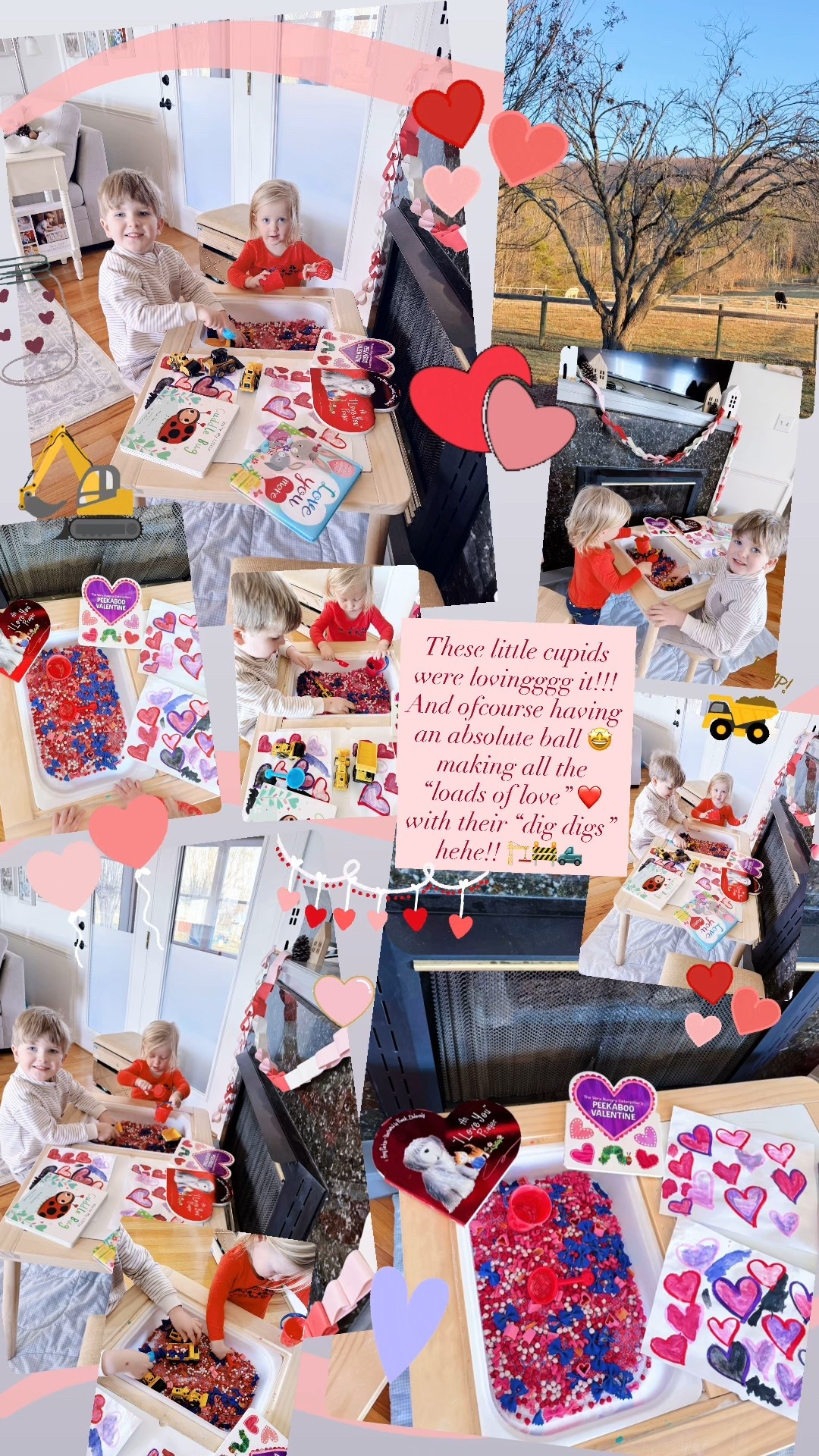 These little cupids were lovingggg it!!! And ofcourse having an absolute ball 🤩 making all the “loads of love” ❤️ with their “dig digs” hehe!! 🏗️🚧🛻

#LTKValentine