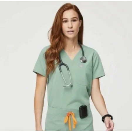 FIGS Womens Casma Three-Pocket Scrub Top Jade X-Small | Walmart (US)