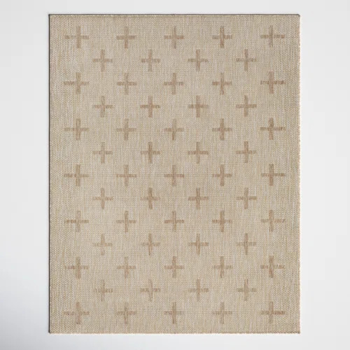 Robinson Taupe/Ivory Indoor/Outdoor Rug | Wayfair North America