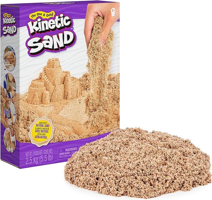 Kinetic Sand, 2.5kg (5.5lb) of All-Natural Brown Sensory Toys Play Sand for Mixing, Molding & Cre... | Amazon (US)