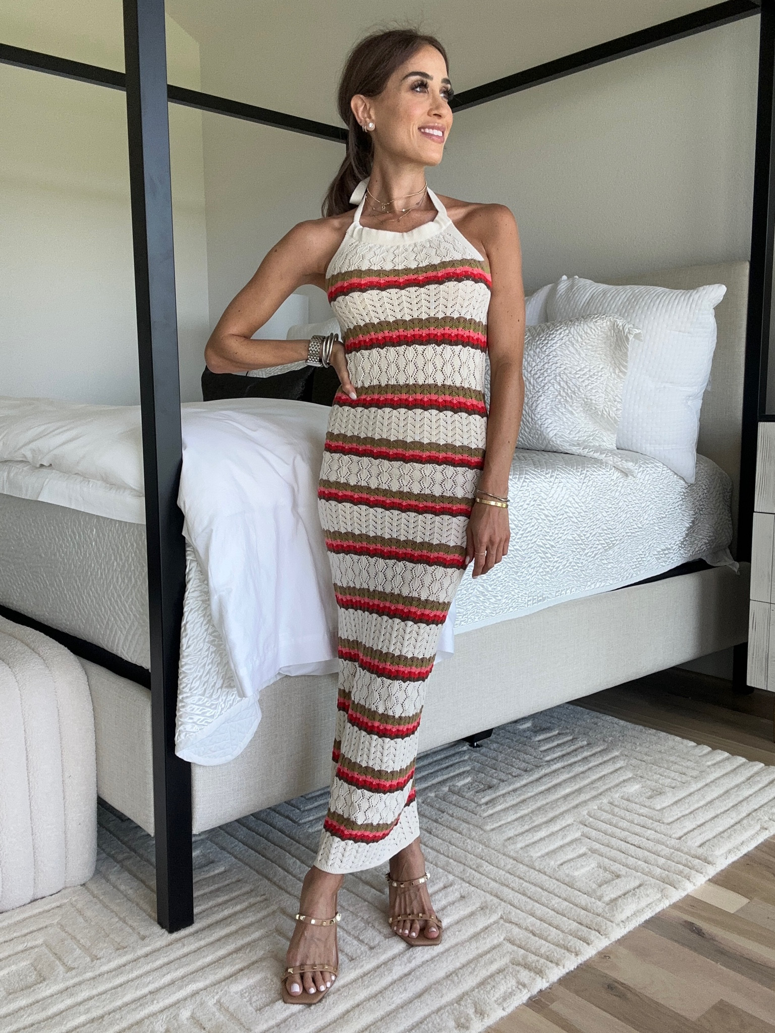 Stripe crochet halter dress size xxs 

#LTKSummerSales #LTKFindsUnder100 #LTKFindsUnder50