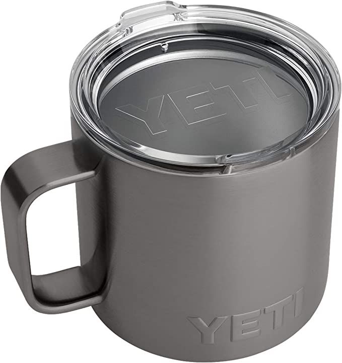 YETI Rambler 14 oz Mug, Stainless Steel, Vacuum Insulated with Standard Lid | Amazon (US)