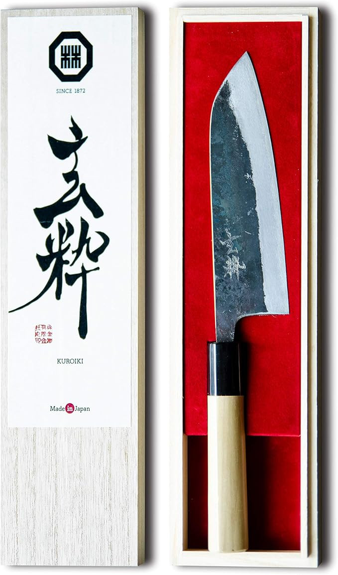 玄粋 KUROIKI - Handmade Japanese chef's knife made in Japan/Santoku All-purpose Japanese kitche... | Amazon (US)