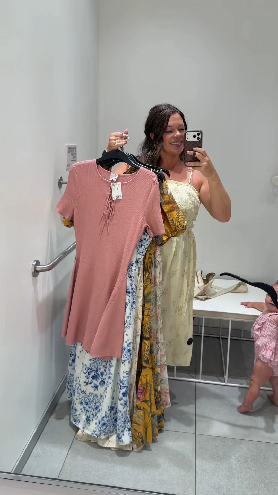 Little H&M try-on haul and I’m kind of obsessed with all the spring/summer dresses right now ☀️🌸

I popped into H&M “just to look” (famous last words 😂) and ended up trying on so many cute, easy dresses that feel perfect for everyday mom life. Think: breezy fabrics, pretty florals, and pieces you can throw on with sneakers and still feel put together.

These are the kind of dresses I love having in my closet lately — comfortable enough to chase a baby/toddler around, but still cute enough for coffee runs, brunch, or a little weekend exploring.

A few things I’m loving from this try-on:
• Lightweight fabrics for warm Florida days
• Soft florals and fun prints
• Mini, midi and maxi lengths
• Dresses that pair perfectly with sneakers, heels OR sandals

Okay but I need to know… which one is your favorite? 👀
1️⃣ Butter yellow floral
2️⃣ Blue floral 
3️⃣ Dusty Pink ribbed
4️⃣ Cream floral
5️⃣ Dark yellow tropical 
6️⃣ White floral
7️⃣ Brown polka dots

#hmstyle #hmhaul #midsizefashion #everydaystyle #momstyle springstyle summerdresses casualoutfits | All these are size large | 


#LTKMidsize #LTKdayinmylife #LTKstorytime