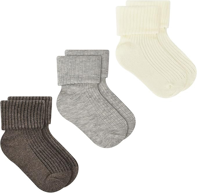 JAKIDAR Baby Socks Organic Cotton Infant Toddler Kids Socks Cozy Warm Seamless Crew Socks for Boy... | Amazon (US)