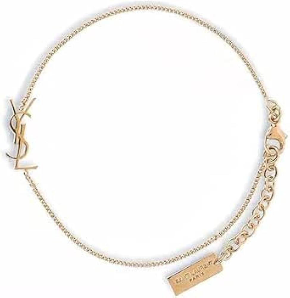 Gold Initial Charm Bracelet for Women, Minimalist Trendy 18K Gold Link Chain Bracelet, Dainty Sty... | Amazon (US)
