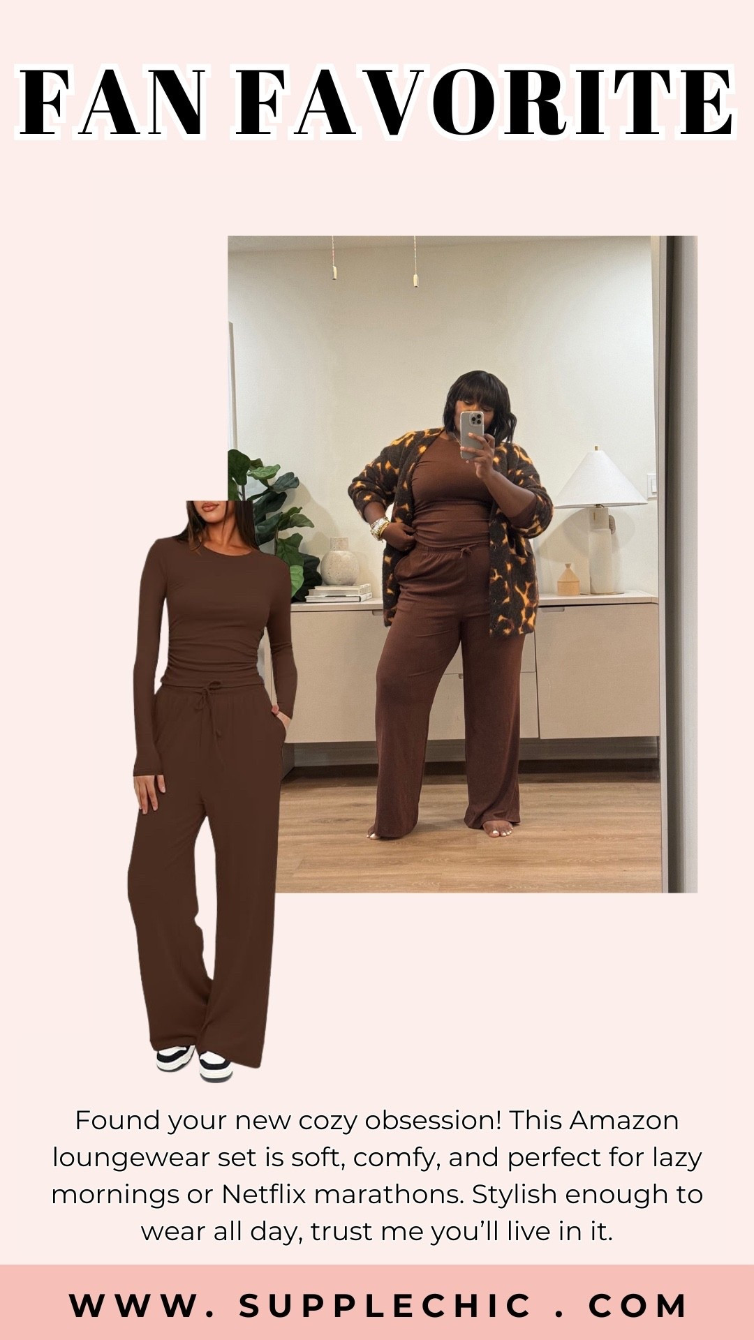 The Set That Makes “Doing Nothing” Chic. Babe, this @Amazon loungewear set is my secret to looking put together while literally doing nothing. It’s cozy, flattering, and low-key feels like pajamas but stylish. #AmazonLoungewear #CozyAndChic #StayInStyle #AmazonFashionFinds #FallWardrobeGoals

#LTKSeasonal #LTKStyleTip #LTKHome