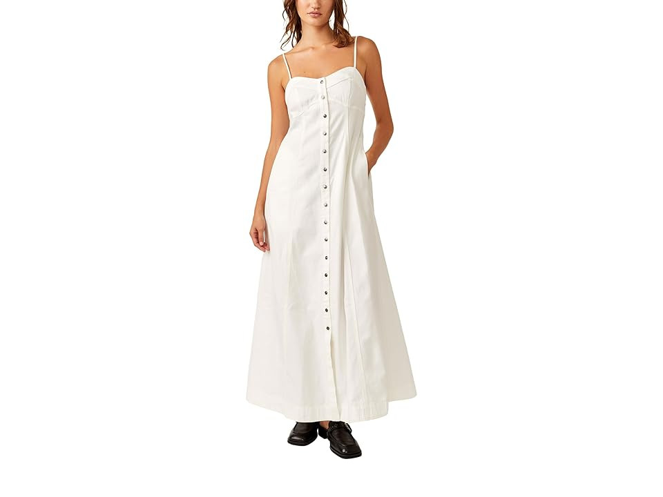 Free People Just Jill Maxi Women's Dress Ivory : XL (Women's 14), Cotton | Zappos