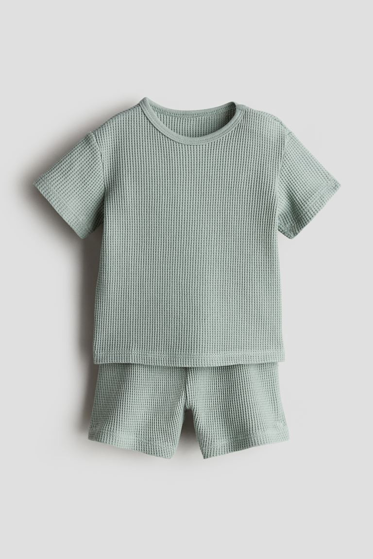 2-piece Waffled Cotton Set | H&M (US + CA)