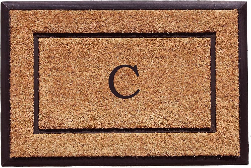 Calloway Mills AZ101631830C Maxen Monogram Doormat, 18" x 30", Natural/Black, Letter C | Amazon (US)