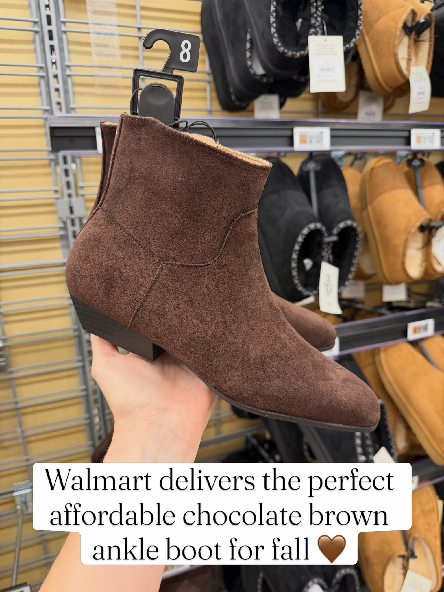 Walmart brown ankle boots for fall #walmartfashion