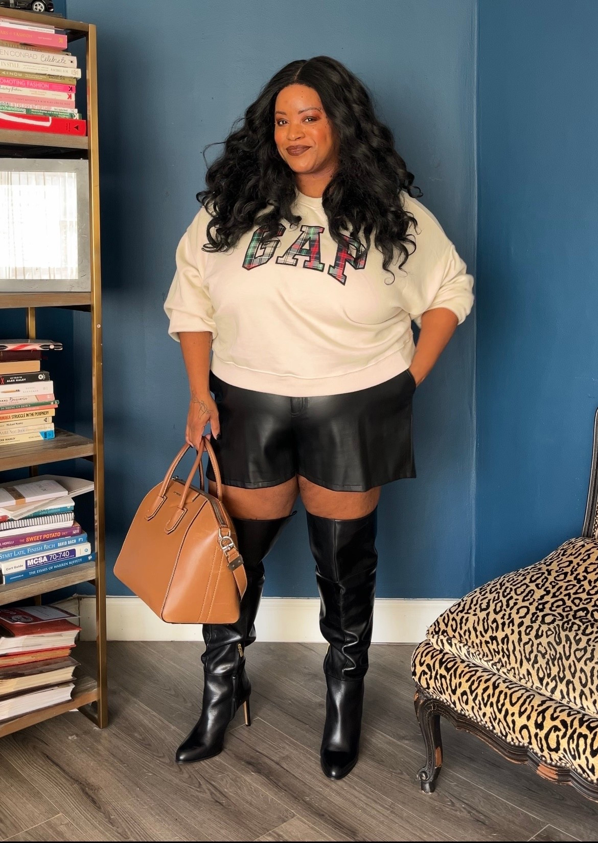 Leather shorts Fall outfit inspiration

#LTKItBag #LTKPlusSize #LTKOver40