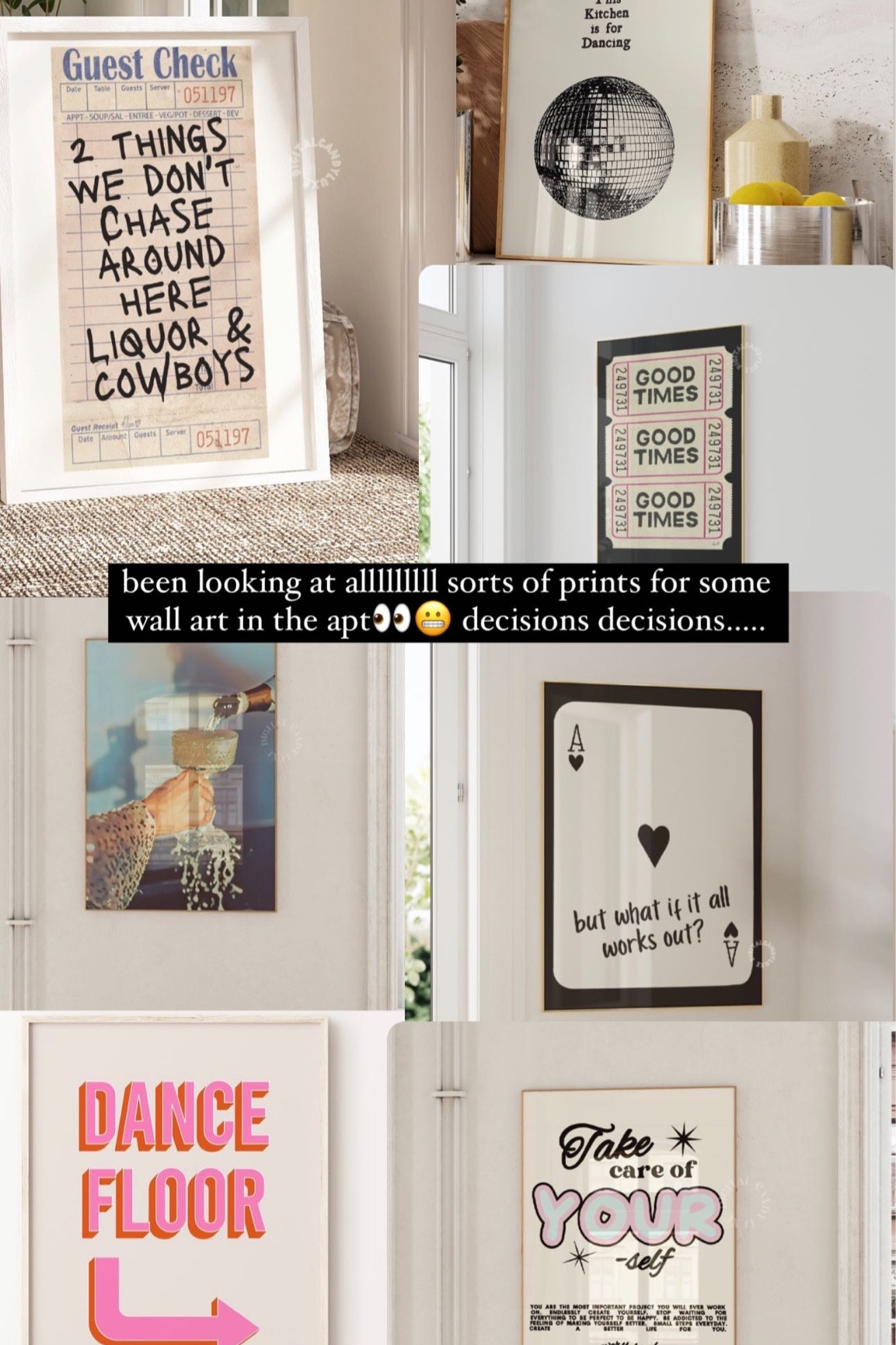 Art prints to frame for wall art in my new apartment! Living room, kitchen and bathroom ideas! 

#LTKunder50 #LTKhome