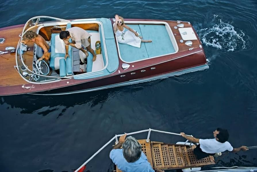 SLIM AARONS Boating in Monte Carlo print | wall art gallery lustre photo, Palm Springs, picture, fine art print (24x36) | Amazon (US)