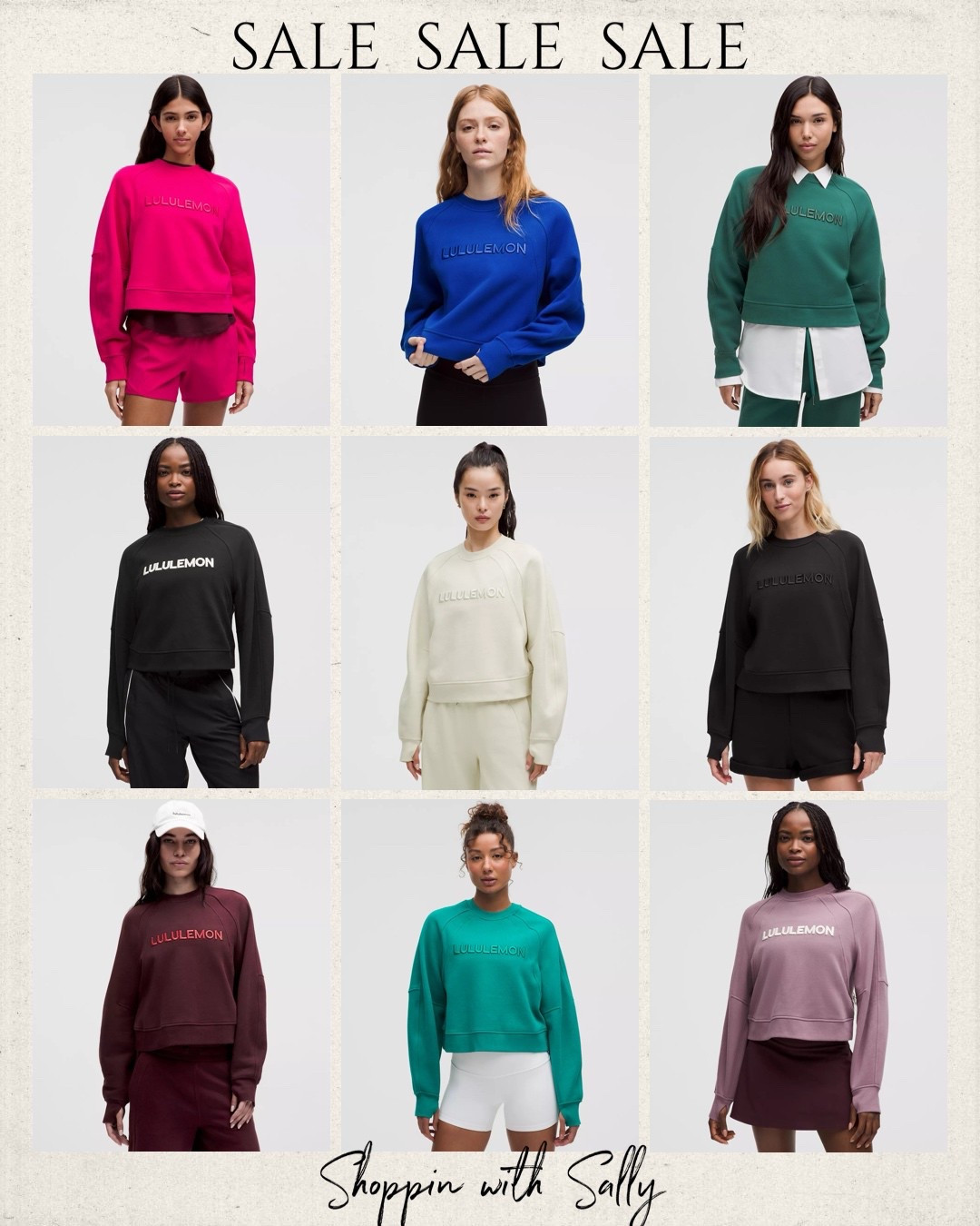 This staple sweatshirt is on major sale!!! I wear an XS/S! No spring colors! #lululemon #sale

#LTKActive #LTKOver40 #LTKSaleAlert