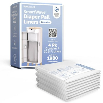Jool Baby SmartWave Touch-Free Diaper Pail Liners - 4pk - Lavender | Target