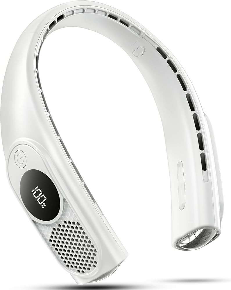 Portable Neck Fans that Blow Cold Air, Wearable Bladeless Neck Fan, Rechargeable 360°Personal Fa... | Amazon (US)