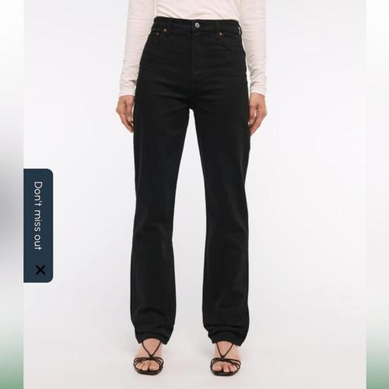 Abercrombie & Fitch Women's Jeans - Black - 20 | Depop US