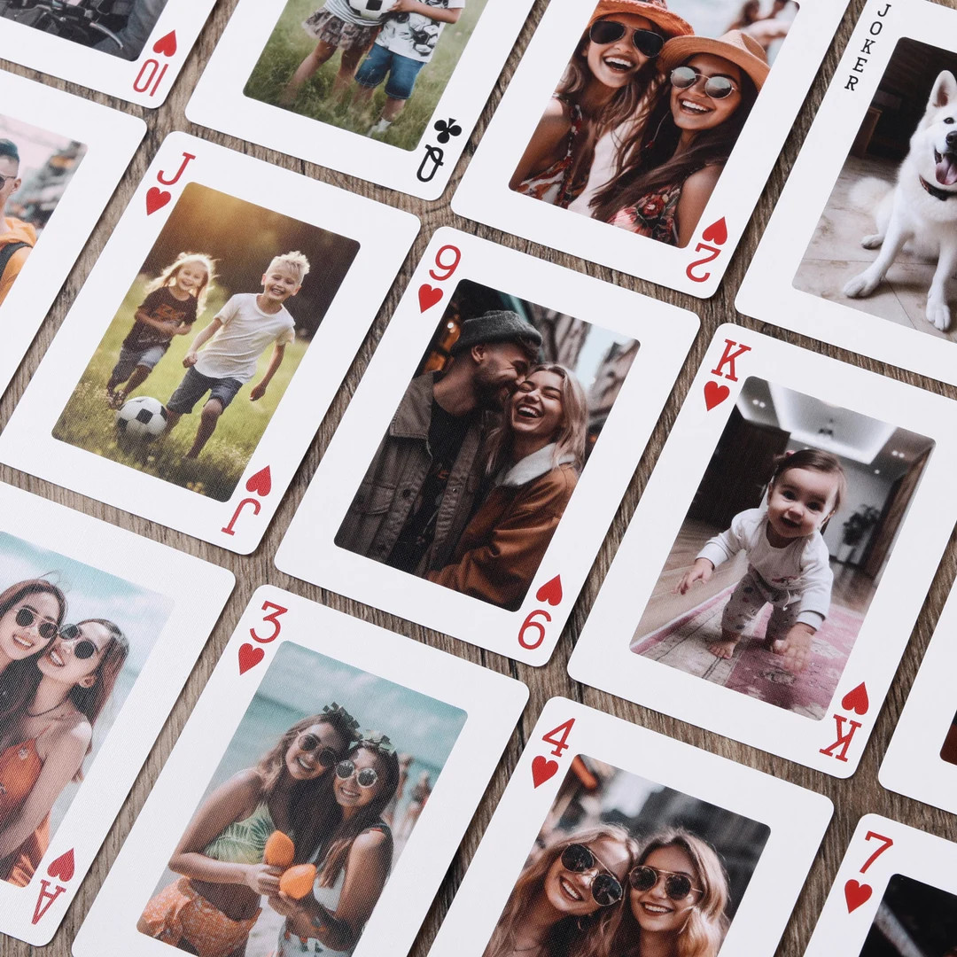Custom Playing Cards With Box Personalized Photo Album - Etsy | Etsy (US)