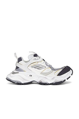 Balenciaga Cargo Sneaker in White & Grey | FWRD | FWRD 