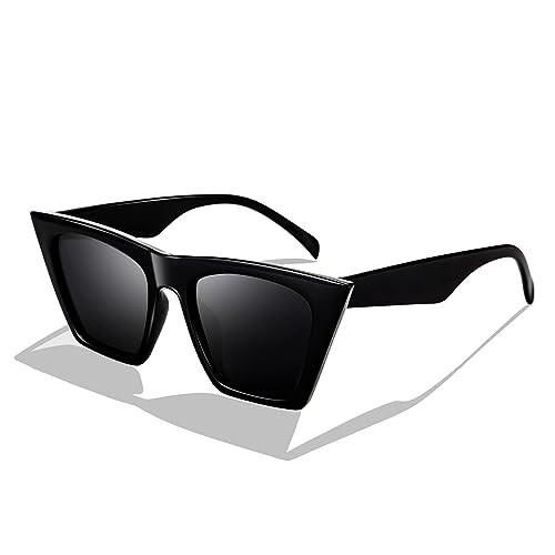 FEISEDY Vintage Square Cat Eye Sunglasses Women Trendy Cateye Sunglasses B2473 | Amazon (US)